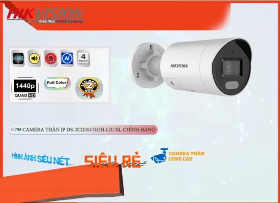 Lắp đặt camera tân phú DS-2CD2047G2H-LIU/SL Camera Thiết kế Đẹp Hikvision