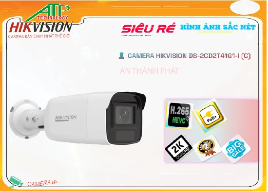 Lắp đặt camera tân phú Camera Hikvision DS-2CD2T41G1-I(C)