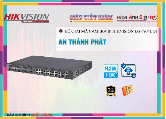 Lắp đặt camera tân phú Đầu Ghi Hikvision DS-6904UDI