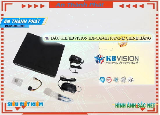 Lắp đặt camera tân phú Đầu Ghi KBvision KX-CAi4K8108N2-I2