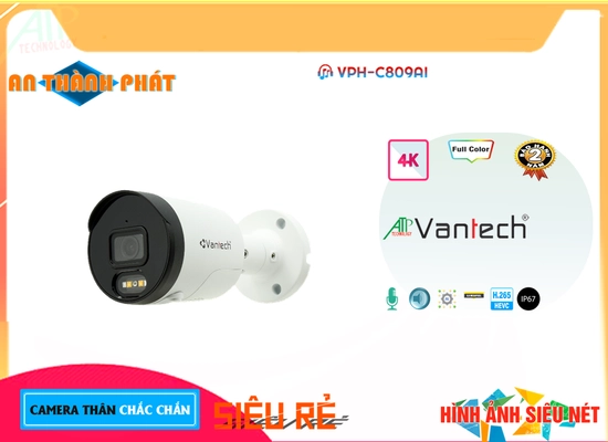 Lắp đặt camera tân phú Camera ✲ VPH-C809AI Siêu Nét