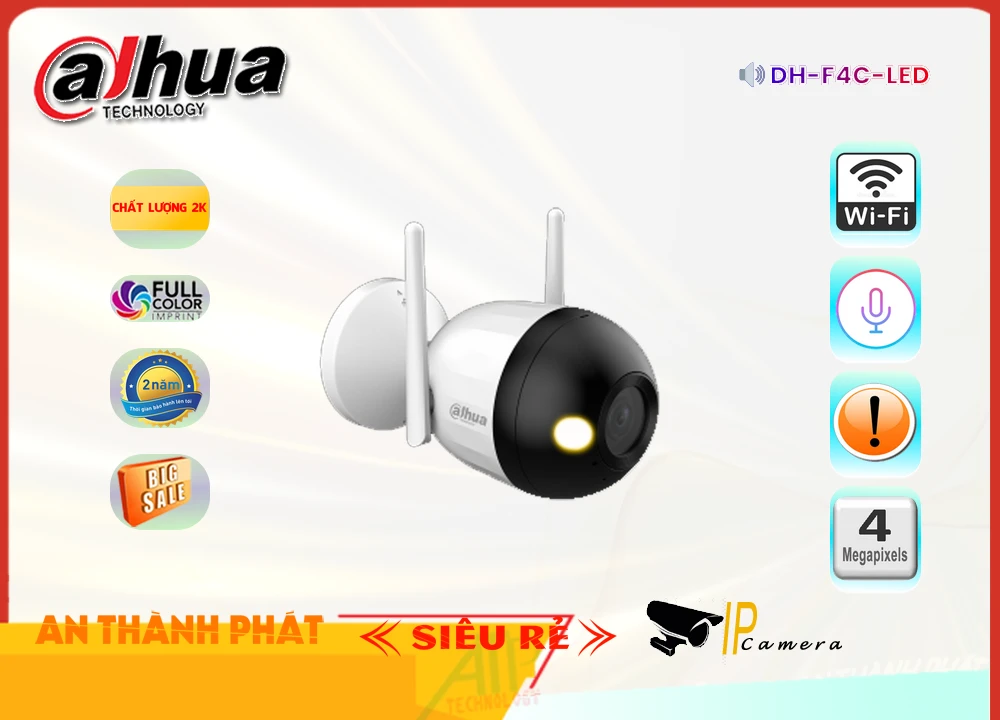 Camera Dahua DH-F4C-LED,thông số DH-F4C-LED, Không Dây IP DH-F4C-LED Giá rẻ,DH F4C LED,Chất Lượng DH-F4C-LED,Giá