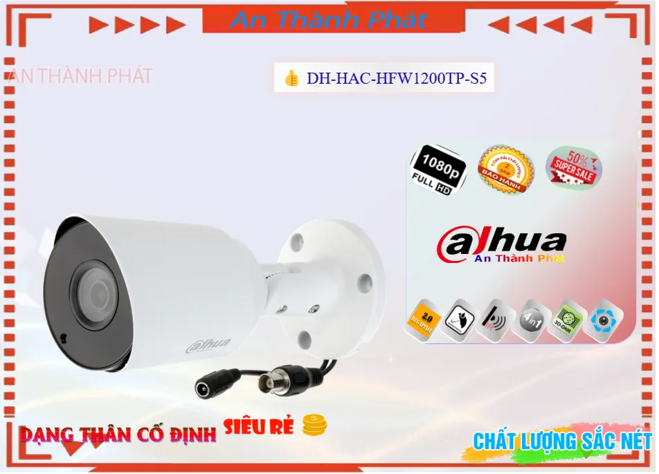 DH-HAC-HFW1200TP-S5 Camera Dahua,Giá DH-HAC-HFW1200TP-S5,phân phối DH-HAC-HFW1200TP-S5,DH-HAC-HFW1200TP-S5 Camera Thiết