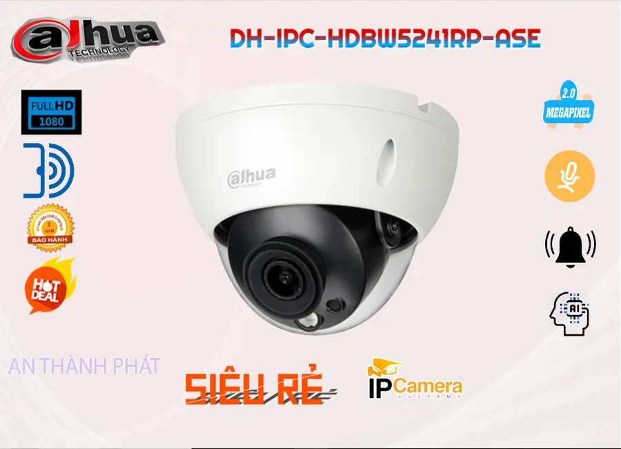 Camera IP Dahua DH-IPC-HDBW5241RP-ASE,Giá DH-IPC-HDBW5241RP-ASE,phân phối DH-IPC-HDBW5241RP-ASE,DH-IPC-HDBW5241RP-ASE