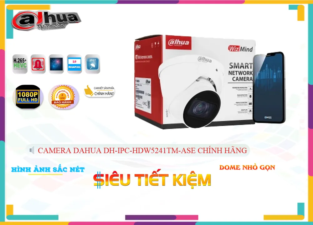 Camera Dahua DH-IPC-HDW5241TM-ASE,thông số DH-IPC-HDW5241TM-ASE, HD IP DH-IPC-HDW5241TM-ASE Giá rẻ,DH IPC HDW5241TM