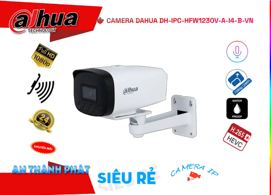 Camera Dahua DH-IPC-HFW1230V-A-I4-B-VN,thông số DH-IPC-HFW1230V-A-I4-B-VN, IP DH-IPC-HFW1230V-A-I4-B-VN Giá rẻ,DH IPC