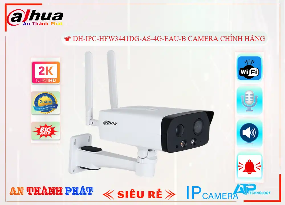 Camera 4G Dahua DH-IPC-HFW3441DG-AS-4G-EAU-B,thông số DH-IPC-HFW3441DG-AS-4G-EAU-B,DH IPC HFW3441DG AS 4G EAU B,Chất