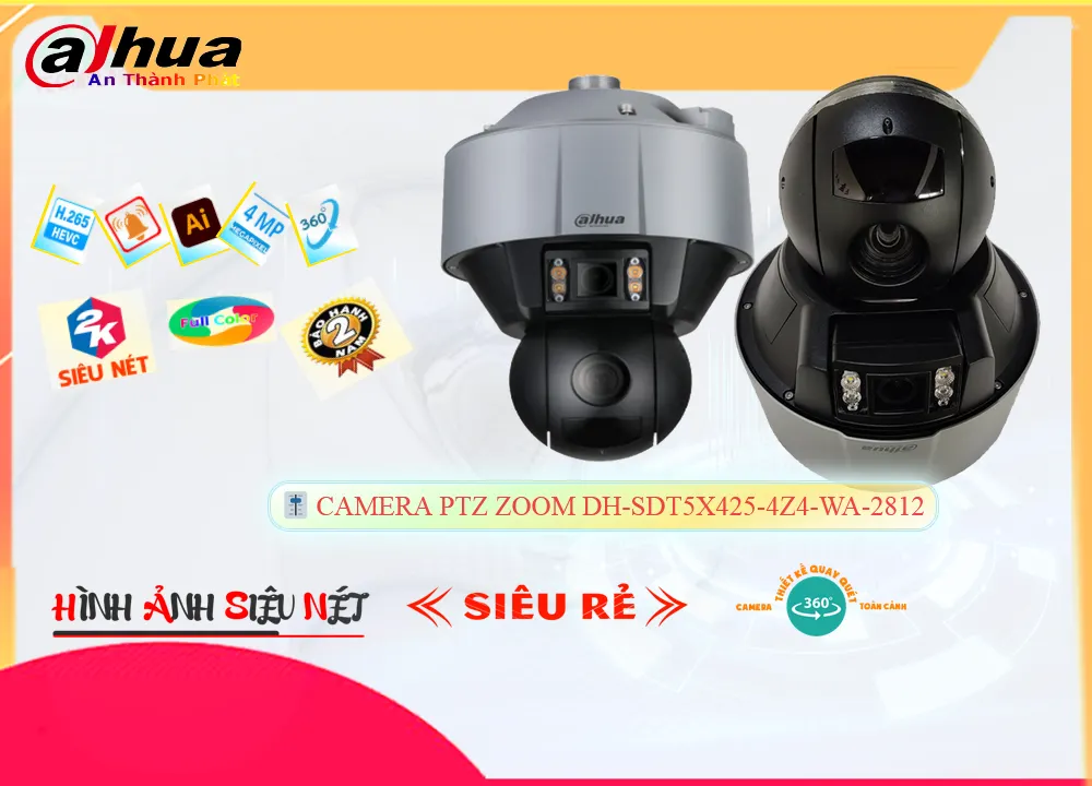 Camera Dahua DH-SDT5X425-4Z4-WA-2812,DH-SDT5X425-4Z4-WA-2812 Giá rẻ,DH SDT5X425 4Z4 WA 2812,Chất Lượng Camera Giá Rẻ