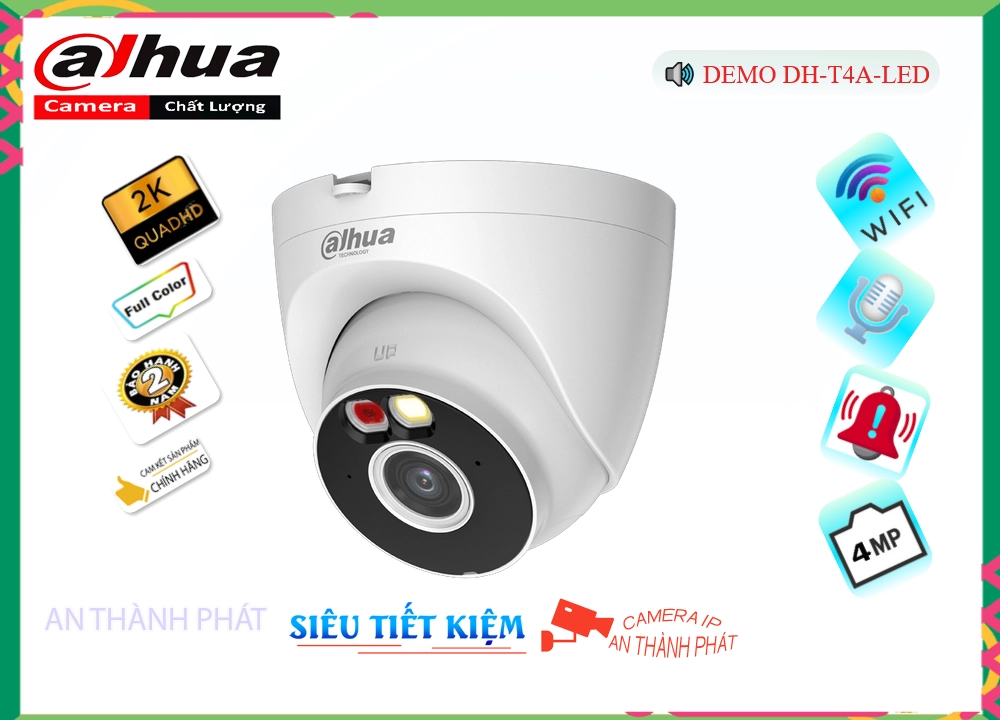 DH T4A LED,DH-T4A-LED Camera Dahua Sắc Nét,Chất Lượng DH-T4A-LED,Giá IP Wifi DH-T4A-LED,phân phối DH-T4A-LED,Địa Chỉ