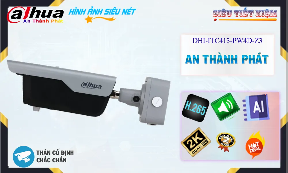DHI ITC413 PW4D IZ3,Camera Dahua DHI-ITC413-PW4D-IZ3,DHI-ITC413-PW4D-IZ3 Giá rẻ, Công Nghệ IP DHI-ITC413-PW4D-IZ3 Công