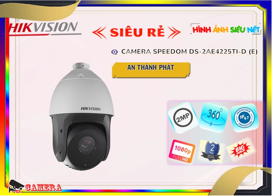 Camera Speed Dome Hikvision DS-2AE4225TI-D(E),thông số DS-2AE4225TI-D(E),DS 2AE4225TI D(E),Chất Lượng