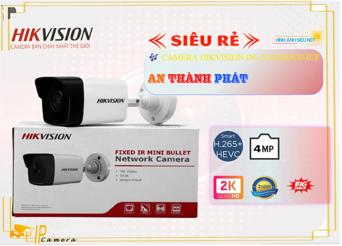 Camera Hikvision DS-2CD1043G0-IUF,Giá IP DS-2CD1043G0-IUF,phân phối DS-2CD1043G0-IUF,DS-2CD1043G0-IUFBán Giá Rẻ,Giá Bán