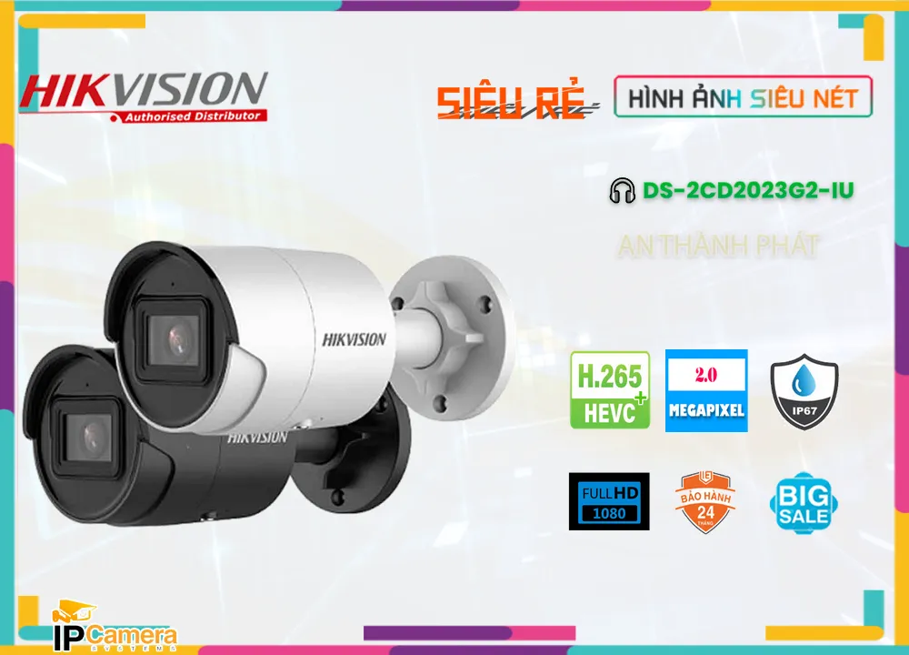 Camera Hikvision DS-2CD2023G2-IU,DS-2CD2023G2-IU Giá Khuyến Mãi, Công Nghệ POE DS-2CD2023G2-IU Giá rẻ,DS-2CD2023G2-IU