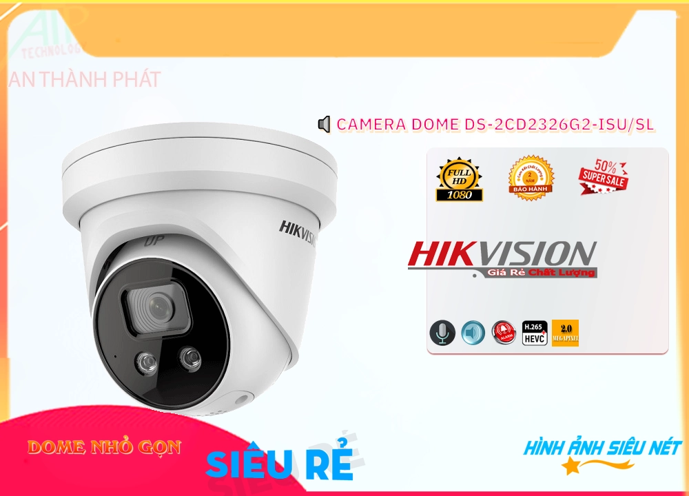 Camera Hikvision DS-2CD2326G2-ISU/SL,Giá DS-2CD2326G2-ISU-SL,DS-2CD2326G2-ISU-SL Giá Khuyến Mãi,bán Camera An Ninh