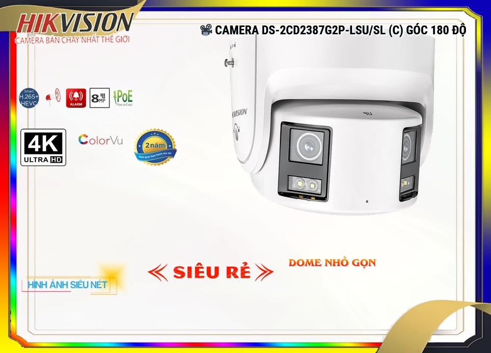 DS 2CD2387G2P LSU/SL(C),Camera Hikvision DS-2CD2387G2P-LSU/SL(C),Chất Lượng DS-2CD2387G2P-LSU/SL(C),Giá Ip Sắc Nét