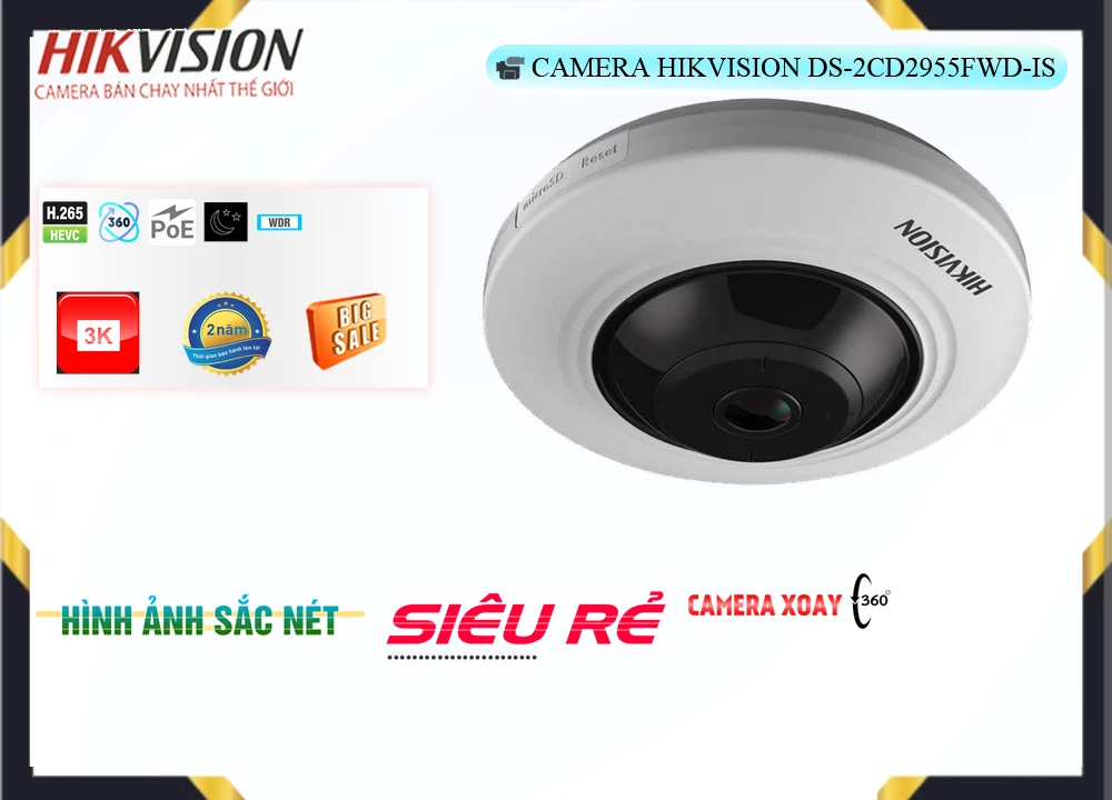 DS 2CD2955FWD IS,Camera Mắt Cá Hikvision DS-2CD2955FWD-IS,Chất Lượng DS-2CD2955FWD-IS,Giá IP POEDS-2CD2955FWD-IS,phân
