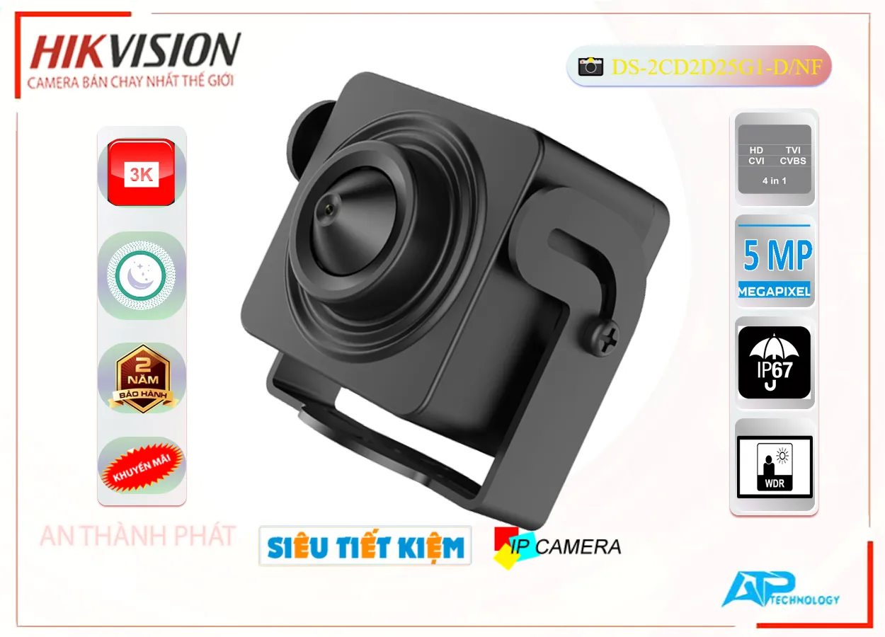 Camera DS-2CD2D25G1-D/NF Hikvision Giá rẻ,DS-2CD2D25G1-D/NF Giá Khuyến Mãi, HD IP DS-2CD2D25G1-D/NF Giá