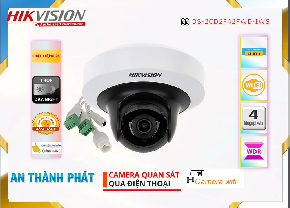 Camera Hikvision DS-2CD2F42FWD-IWS,DS-2CD2F42FWD-IWS Giá rẻ,DS-2CD2F42FWD-IWS Giá Thấp Nhất,Chất Lượng Không Dây IP