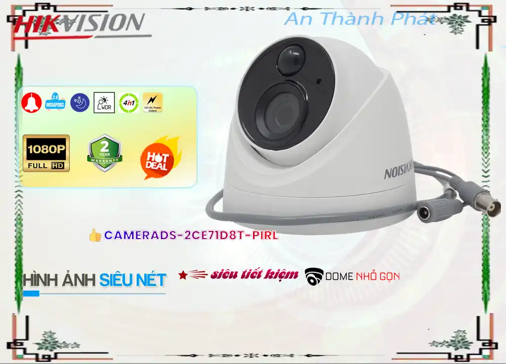 DS 2CE71D8T PIRL,DS-2CE71D8T-PIRL Camera Hikvision Giá rẻ,DS-2CE71D8T-PIRL Giá rẻ, IP DS-2CE71D8T-PIRL Công Nghệ