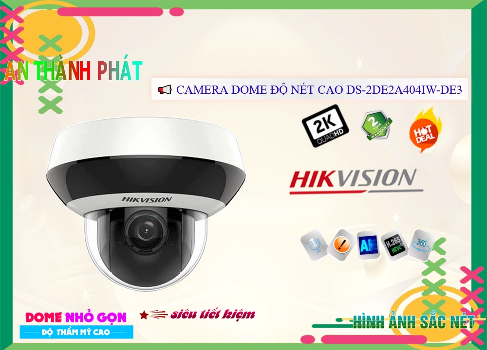 Camera Hikvision DS-2DE2A404IW-DE3-W,Giá IP Không Dây DS-2DE2A404IW-DE3-W,phân phối
