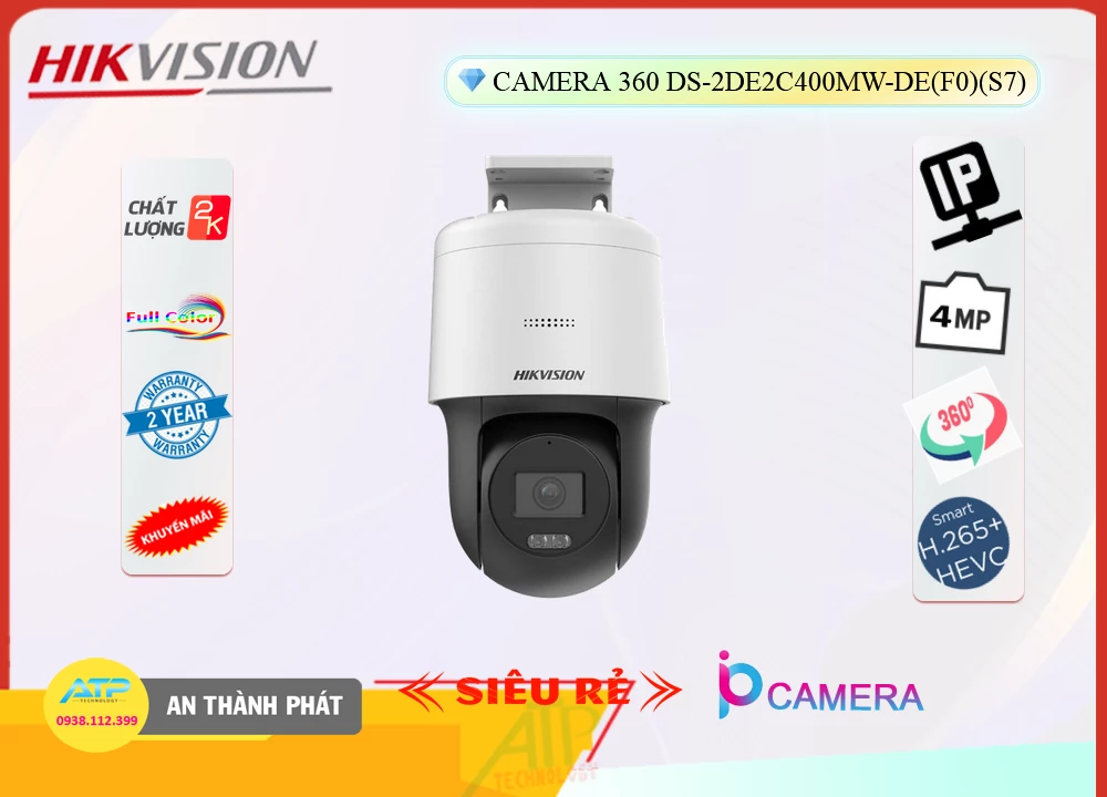 Camera Hikvision DS-2DE2C400MW-DE(F0)(S7),Giá DS-2DE2C400MW-DE(F0)(S7),phân phối DS-2DE2C400MW-DE(F0)(S7),Camera An