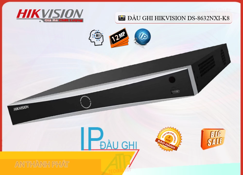 Đầu Ghi Hikvision DS-8632NXI-K8,thông số DS-8632NXI-K8, HD IP DS-8632NXI-K8 Giá rẻ,DS 8632NXI K8,Chất Lượng
