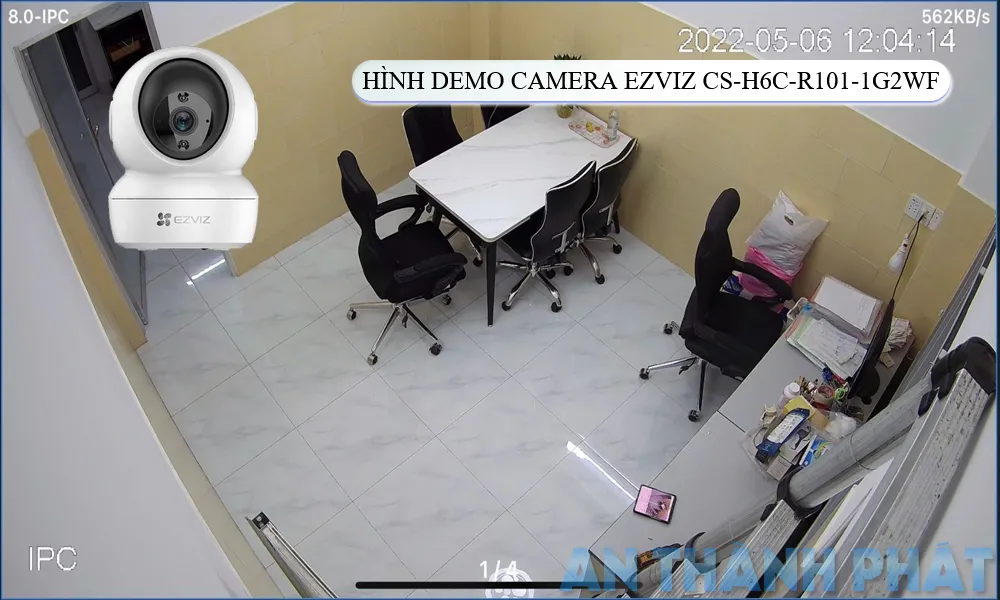 hình ảnh demo của camera Ezviz CS-H6c-R101-1G2WF