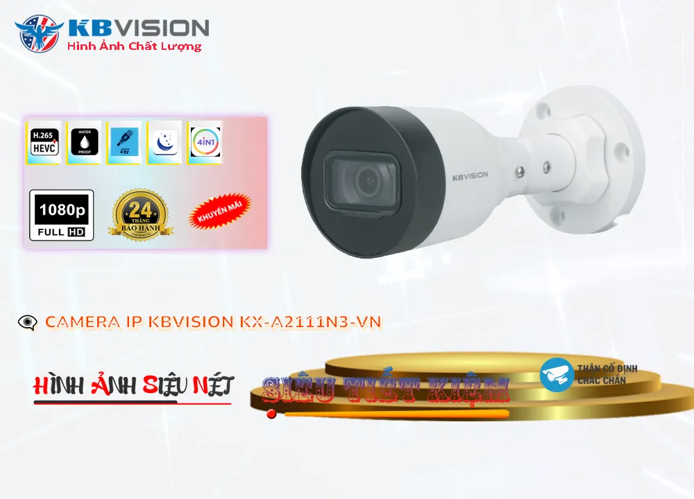 Camera IP Kbvision KX-A2111N3-VN,Chất Lượng KX-A2111N3-VN,KX-A2111N3-VN Công Nghệ Mới, Ip POE Sắc Nét KX-A2111N3-VN Bán
