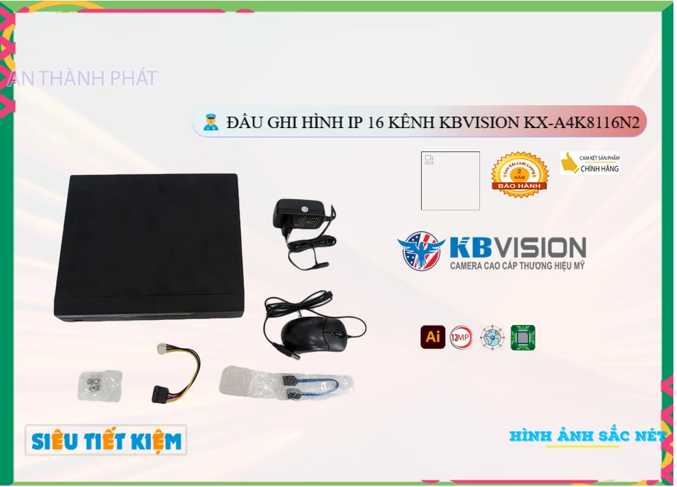 Đầu Ghi Kbvision KX-A4K8116N2,KX-A4K8116N2 Giá rẻ,KX A4K8116N2,Chất Lượng KX-A4K8116N2 KBvision Sắc Nét ,thông số