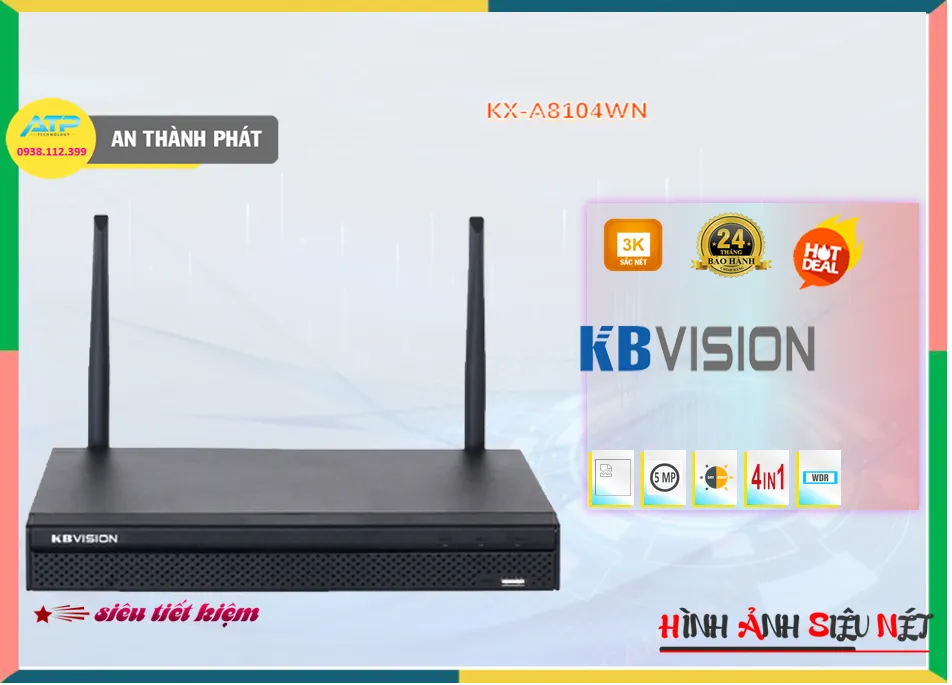 KX-A8104WNĐầu ghi Camera KBvision Thiết kế Đẹp,KX-A8104WN Giá rẻ,KX-A8104WN Giá Thấp Nhất,Chất Lượng IP Wifi