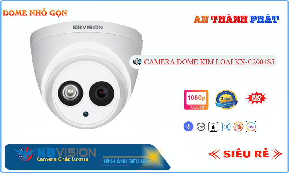 Camera Giá Rẻ KBvision KX-C2004S5 Giá rẻ ✅,Giá KX-C2004S5,KX-C2004S5 Giá Khuyến Mãi,bán KX-C2004S5 Sắc Nét KBvision