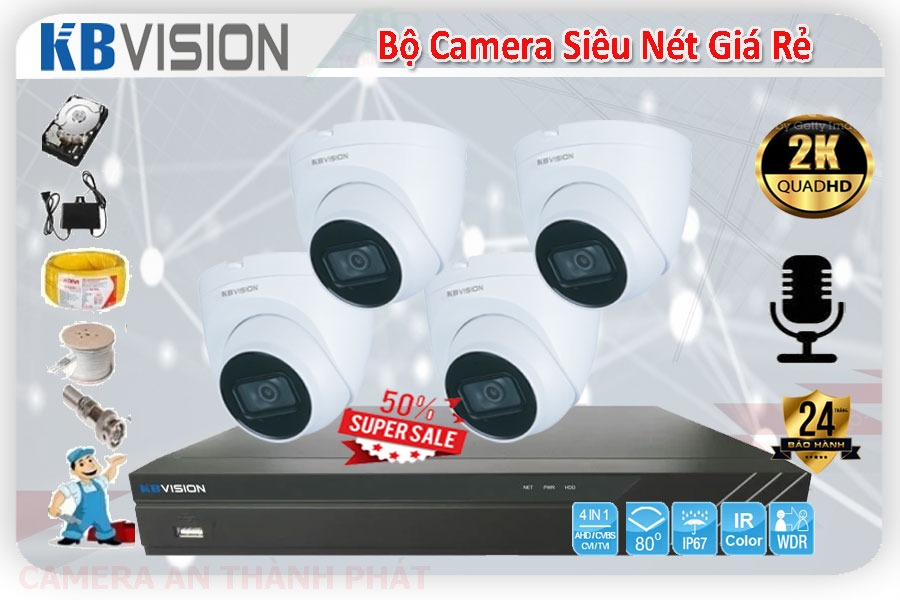Lắp camera gia đình siêu nét KBvision, camera IP chất lượng cao, hệ thống camera an ninh giá rẻ, cài đặt camera