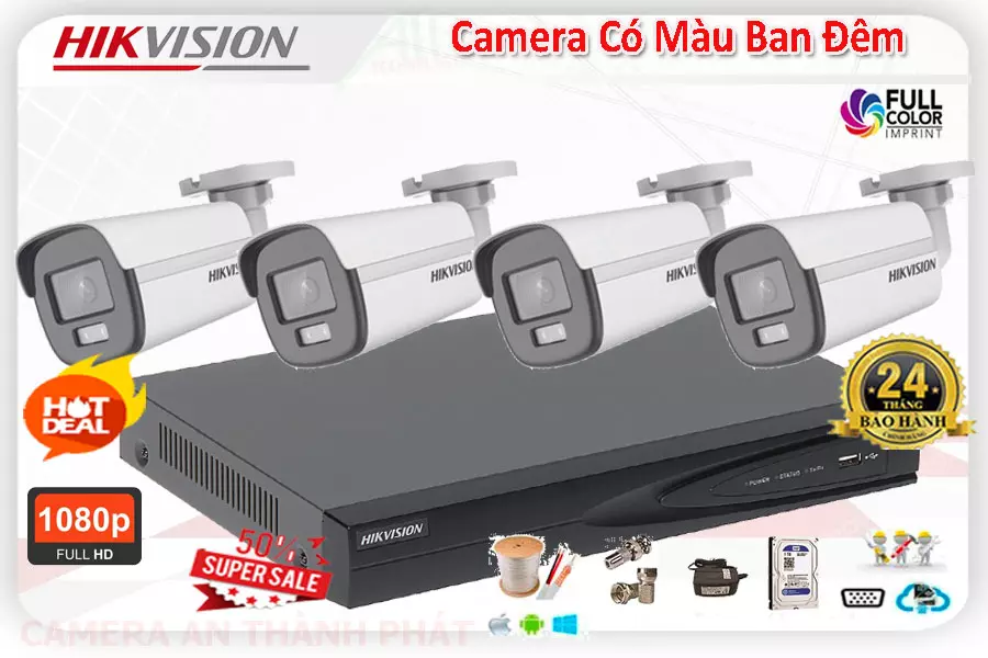 Lắp camera full color Hikvision giá rẻ, camera Hikvision full color giá tốt, camera Hikvision full color giá rẻ, camera