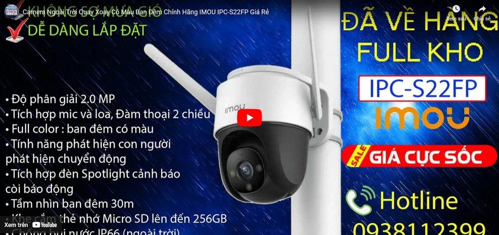 Bộ Camera Chuyên Dụng Ban Đêm Sắt Nét