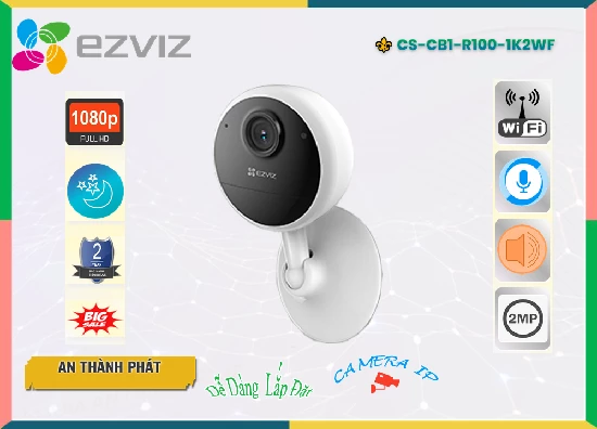 Lắp đặt camera tân phú Camera Wifi Ezviz CS-CB1-R100-1K2WF