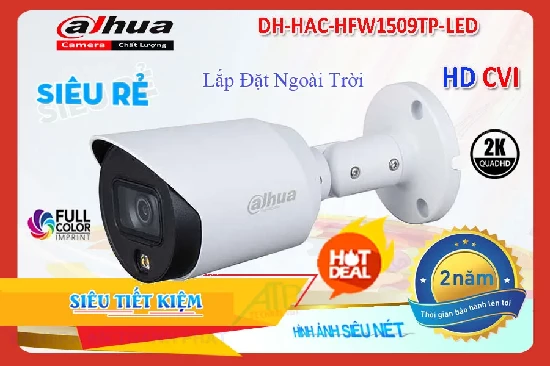 Lắp đặt camera tân phú Camera DH-HAC-HFW1509TP-LED Dahua 2K