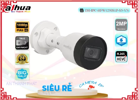 Lắp đặt camera tân phú Camera IP Dahua DH-IPC-HFW1230S1P-S5-VN
