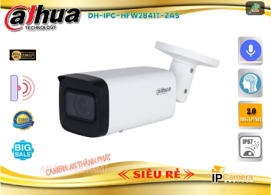 Lắp đặt camera tân phú Camera IP Dahua Thân DH-IPC-HFW2841T-ZAS