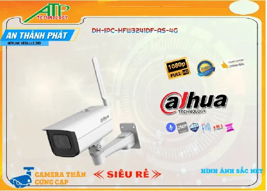 Lắp đặt camera tân phú Camera Dahua DH-IPC-HFW3241DF-AS-4G