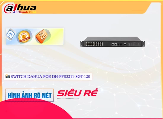Lắp đặt camera tân phú Dahua DH-PFS4218-16ET-190 Switch chuyển đổi mạng