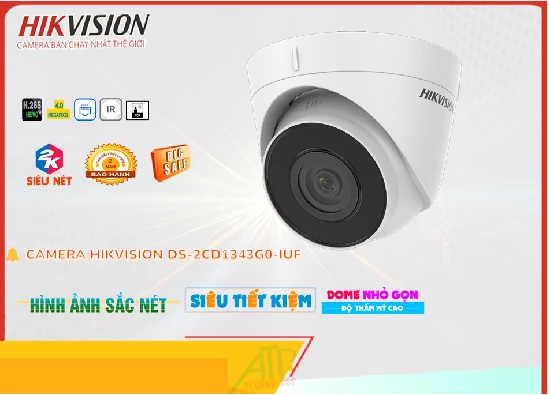 Lắp đặt camera tân phú Camera Ghi Âm Hikvision DS-2CD1343G0-IUF 4MP