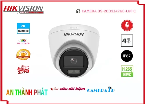 Lắp đặt camera tân phú Camera Hikvision DS-2CD1347G0-LUFC