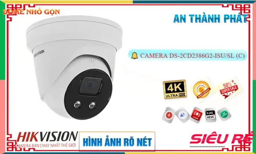 Lắp đặt camera tân phú Camera Hikvision DS-2CD2386G2-ISU/SL(C)
