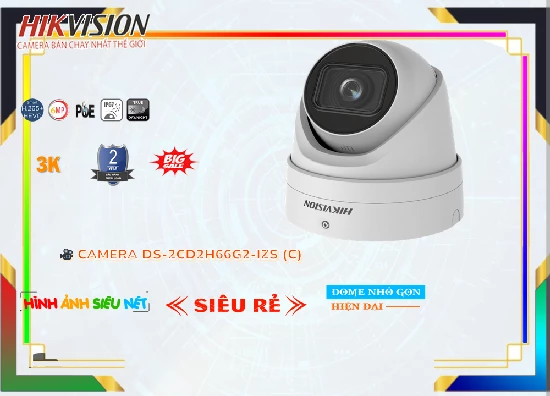 Lắp đặt camera tân phú Camera Hikvision DS-2CD2H66G2-IZS(C)