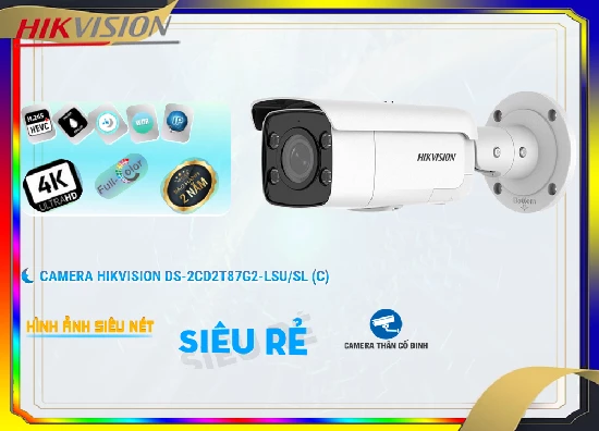 Lắp đặt camera tân phú Camera Hikvision DS-2CD2T87G2-LSU/SL(C)