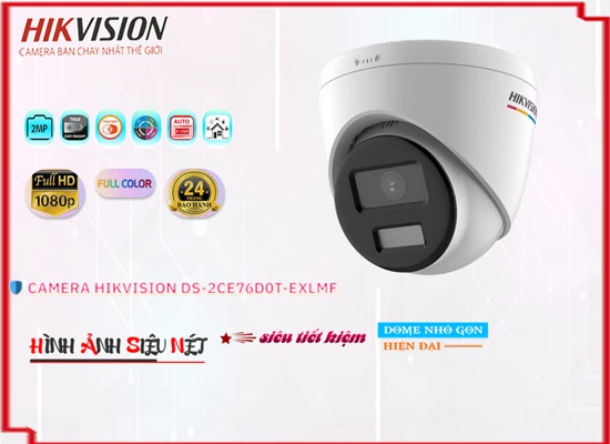 Lắp đặt camera tân phú Camera Hikvision DS-2CE76D0T-EXLMF Sắt Nét