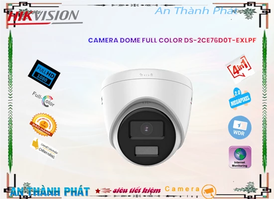 Lắp đặt camera tân phú Camera DS-2CE76D0T-EXLPF Hikvision Giá rẻ