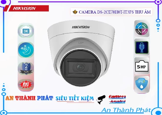 Lắp đặt camera tân phú Camera DS-2CE78H0T-IT3FS Độ Nét Cao