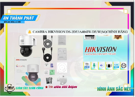 Lắp đặt camera tân phú Camera Hikvision DS-2DE3A404IW-DE/W(S6)