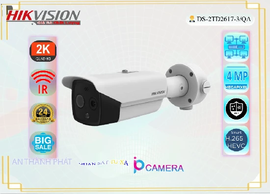 Lắp đặt camera tân phú Camera Cảnh Báo Nhiệt Hikvision DS-2TD2617-3/QA